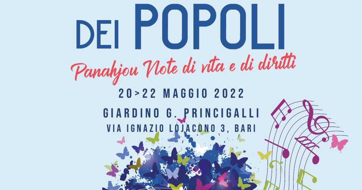Bari, torna la ''Festa dei Popoli'': due giorni di concerti, visite e artigianato